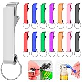 Sinofort 24 Stück Flaschenöffner Schlüsselanhänger Aluminium...