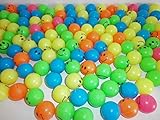 Schnooridoo 50 Bunte Smile Lachgesicht Neon Springball 25mm Hüpfball...