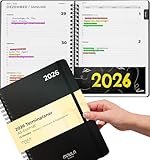 Terminplaner 2026 A5 – Minimalistischer Buchkalender 2026 –...