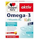 Doppelherz Omega-3 + D3 Kids - Vitamin D wird für ein gesundes Wachstum &...