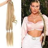 NJCXOLA Braid Extensions Pferdeschwanz Verlängerung mit Haargummi, 100 cm...