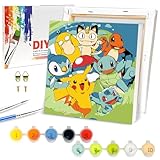 GOACRS Malen Nach Zahlen mit Keilrahmen für Erwachsene Junior Kinder...