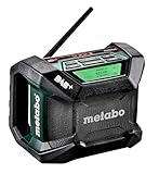 Metabo Akku-Baustellenradio R 12-18 DAB+ BT – 600778850 – Robustes...