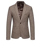 Herren-Blazer für Herren, klassisch, kariert, Business-Anzug, Mantel,...