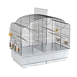 Ferplast Vogelkäfig Wellensittich Käfig Exotenkäfig, inkl....