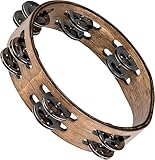 Meinl Percussion Compact Wood Tambourine - 2-reihiges Tamburin -...