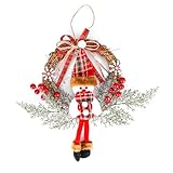 ENLACE Türkranz Weihnachten, 35cm Weihnachtskränze für die Haustür,...