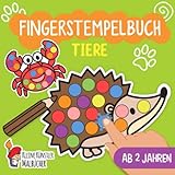 Fingerstempelbuch Ab 2 Jahren: Tiere - Fingerstempeln, Malen und Basteln! -...