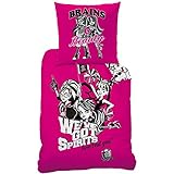 Monster High 041988 Bettwäsche Fright On Pink, Baumwolle Linon, 135 x 200...