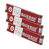 NKlaus 3X Golden Nag Dragon Blood Räucherstäbchen 45g – Mystischer,...