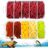 Pmueuff 360 Stück Künstliche Köderwürmer, Künstliche Köder Würmer...