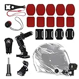 QUOTRE Kamera Helm Halterung Zubehör Kit Motorradhelm Action-Kameras Chin...