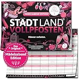 DENKRIESEN - Stadt Land VOLLPFOSTEN® - Mädelsabend Edition | DIN A4...