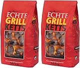 20kg Premium Grillbriketts Grillketts „100% Made IN Germany“ Kohle...