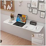 uyoyous Klapptisch Wand 120x40×2cm Wandklapptisch Wandmontage Wandtisch...