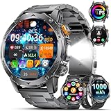 Smartwatch Herren Militär-1000mAh Akku/1.75'' HD Große Display,Smartwatch...