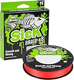 Berkley Sick Braid – 8-fach geflochtene Angelschnur, super glattes 8-fach...