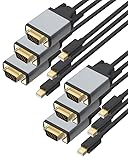 Foboiu Mini-DisplayPort-auf-VGA-Kabel, 1,8 m, Mini-DP-Display-Port auf...