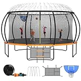 Zevemomo Trampolin für Kinder und Erwachsene, Outdoor-Trampolin mit...