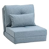 HOMCOM 2 in 1 Schlafsessel Klappbar Schlafsofa mit Bettfunktion...
