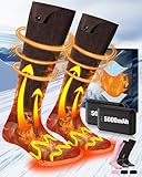 Beheizbare Socken, [Militärische Heizungs Experten] 2×5000mAh...