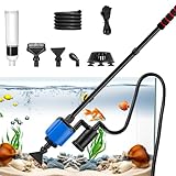 Mulmsauger Aquarium Elektrisch, Aquarium Sauger 6 in 1 Aquarium...