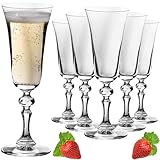 IMPERIAL Stilvolle Sektgläser 180ml Serie 'Vintage' Set 6-Teilig...