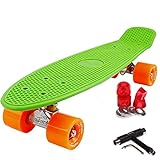 FunTomia Kinder Skateboard Cruiserboard Miniboard 57cm mit oder ohne LED...