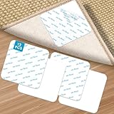NEUTYPECHIC 12 Stück Antirutschmatte für Teppich, 10x10cm Teppichgreifer...