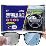 Anti-Fog-Tücher - Brillenenteiser - Vorbefeuchtete Linsenreinigungstücher...