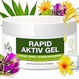 H4H® Extra Stark Bio Hanf Muskel- & Gelenkgel – Mit 16...
