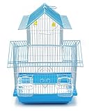 BPS Vogelkäfig aus Metall mit Futternapf, Tränke, Schaukel, 2 Größen...