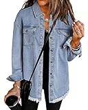 Roskiky Blouson Jacke Damen Kuschel Jacke Damen Jeansjacke Jacken Damen...