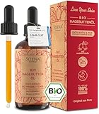 100% BIO HAGEBUTTENÖL | Kaltgepresst & Rein | Made in Germany |...
