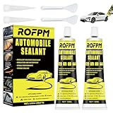 ROFPM 2PCS Karosseriekleber Schwarz, Silikon Scheibenkleber Auto, Stark...