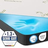 MKS.® Gel Topper 180x200 cm, H3 Matratzentopper mit 7 cm...