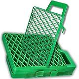 ToolSpace 10x Farbgitter 21 x 25,5 cm Grün Kunststoff Abstreifgitter...