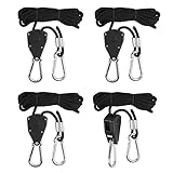 LALAGO 4 Stück Ratchet Hanger,Einstellbare Seil Seilhaken Ratsche...