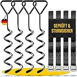 SCHMITZ.Tools Bodenanker Trampolin Erdanker zum Eindrehen - Extra sichere...