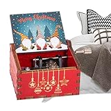 Spieluhr mit Handkurbel, Weihnachten, klassische Spieluhr aus Holz,...