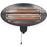 HOME It® Infrarot Terrassenheizstrahler zur Wandmontage, 2000W, 3...