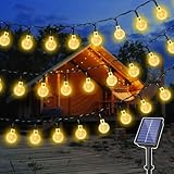 Ollny Solar Lichterkette Aussen 5M 30 LED, IP65 wasserdicht Lichterkette...