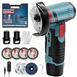 Mini Winkelschleifer, Kabelloses Winkelschleifer Akku, 76mm/19500PRM,...