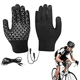 Thermohandschuhe für Herren, USB-Handschuhe, 1 Paar Thermo-Handschuhe, 5...