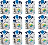 EDEKA Katzenmilch 12er Pack Premium Milch für Katzen laktosefrei,...