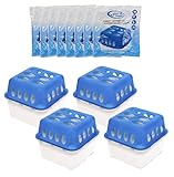 Spetebo 4x Ultra Fresh Luftentfeuchter Granulat Box mit 8x 400g...