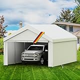 Carport Zeltgarage 4x6m – Wasserdichtes Garagenzelt mit abnehmbaren...