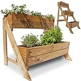 Onbest Hochbeet – aus FSC Holz – perfekt für Garten/Terrasse/Balkon...
