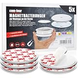 com-four® 5X Magnethalterung für Sicherheitsmelder - Halterung zum Kleben...