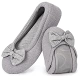 EverFoams Damen Gemütlich Leicht Frottee Baumwolle Memory Foam Ballerina...